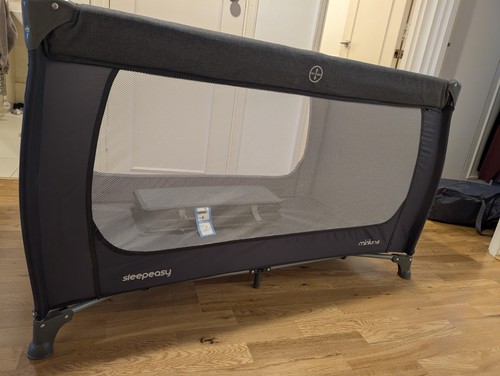 Miniuno grey multi use bed - grey, for